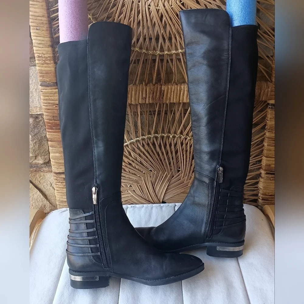 Vince Camuto Elegant Black Over the Knee Boots_7